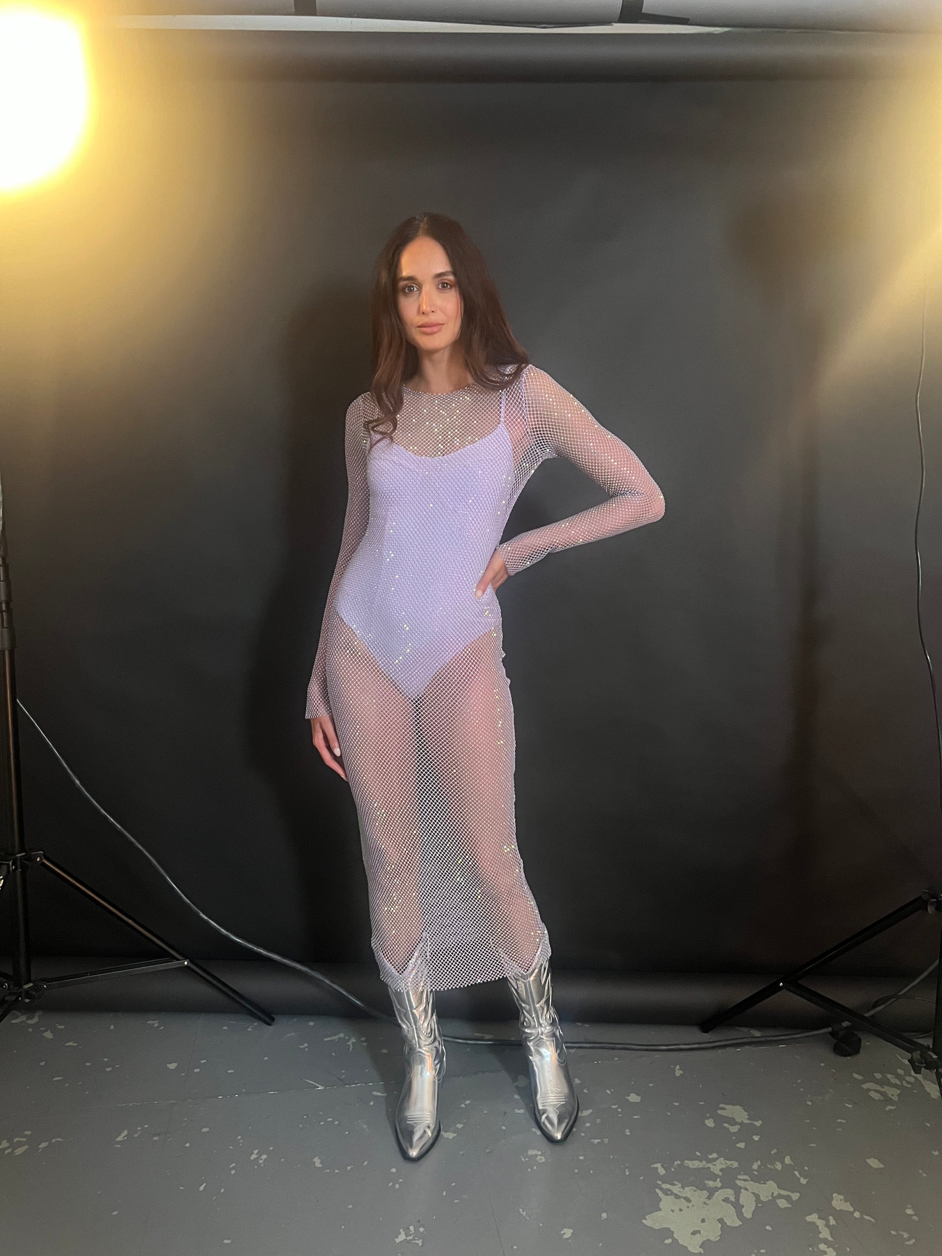 Lilac Nova Mesh Dress Nova State Lilac Nova Mesh Dress Nova State